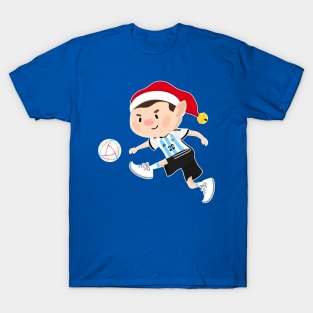 Argentina football Christmas elf. Football World Cup soccer t-shirt T-Shirt